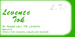 levente tok business card